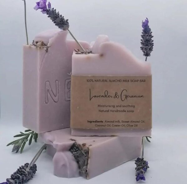 Lavender and Geranium Soap 120g