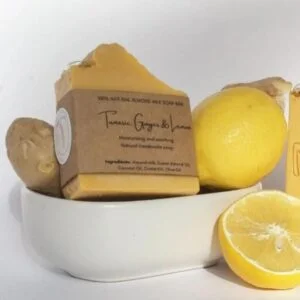 Turmeric Ginger and Lemon Soap